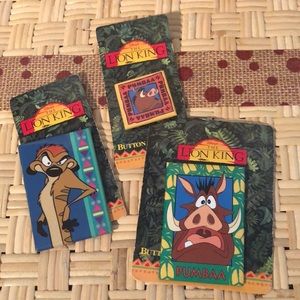 Lot (3) Vintage Disney Lion King Pins